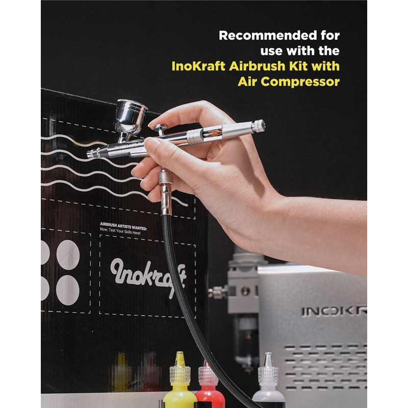 InoKraft Airbrush sets with 3 Nozzle 0.2, 0.3 & 0.5