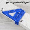 3D Mitre Angle Multifunctional 22.5-90 Angle Measure Aluminium Alloy High