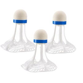 3 Pieces Windproof Badminton Outdoor Shuttle Shuttlecocks Wear Resistant Outdoors Stable Sports Balls Badmintons Shuttlecocks Sports Training Control Skill Development for Gymnasium Garden Beaches