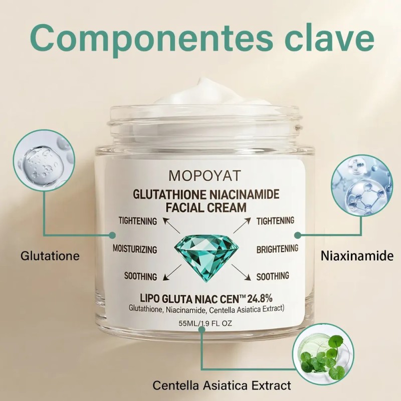 Mopoyat - Glutathione Niacinamide Facial Cream Momento De