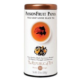 The Republic of Tea Black Full-Leaf Loose Tea (Passionfruit Papaya Black, 3.5 oz)