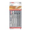 Bosch Hoja de calar Clean for wood 5 piezas T101D