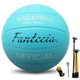 Fantecia Volleyball for Beach, Pool and Training, Volleyball Size 5 with Pump
