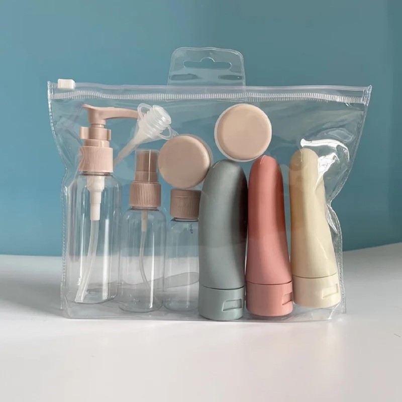 8 Pieces Travel Bottles Kit Dosing Containers Refillable Bottles for