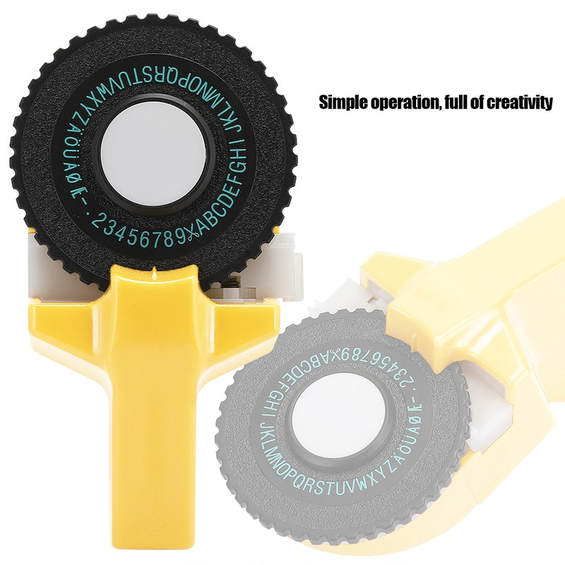 Mini Manual Tape Maker Decorative Coloured ABS 3D Embossing Tape