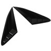 2PCS Rear Side Window Louver Gloss Black Sporty Look Scratch