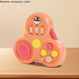 Creative Stress Relief Toy, 1 Count Colorful Fidget Cube Toy, Decompression Fingertip Game Toy, Fun Gift:_Orange_one-size