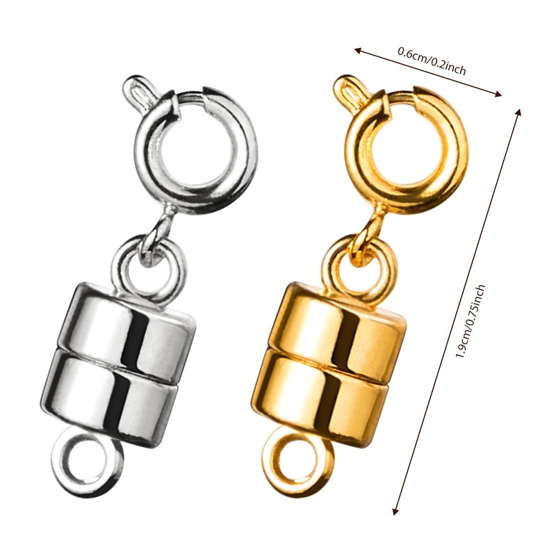 6 Pieces Magnetic Clasp Jewellery, Magnetic Clasp for Chains, Magnetic