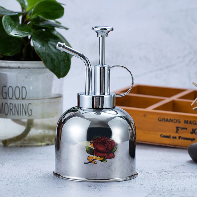 300ml Stainless Steel Watering Can Watering Flowers Small Mini Watering