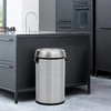 Garvee 17 Gallon Trash Can, Fingerprint-Proof Stainless Steel Swing Top