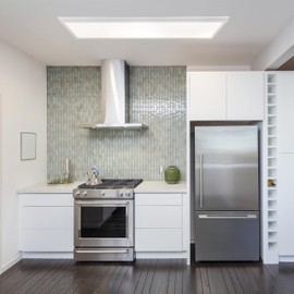 Ultralux Framed 1x4 ft LED Light Panel - CCT Switchable Surface Mount Light with Integrated Frame for Kitchen, Home & Office - TRIAC Dimmable, 5 CCT Adjustable Color Temperature (White, 1 Pack)