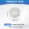 PATIKIL Gutter Guard Filter 7.1"-6.3", PVC Termination Cap Mesh Screen
