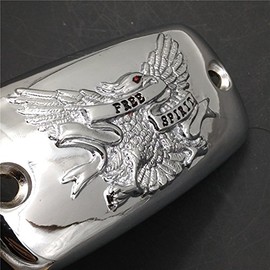 SMT-Chrome Brake Fluid Reservoir Cap Cover Free Spirit Eagle Engraved Compatible With Valkyrie Goldwing 1500 Goldwing 1800 VTX1800 [B075CZCB5T]