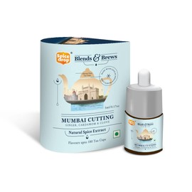 Spice Drop Chai Masala Extract | Rich Aroma | Indian Spices Extract | No Added Color or Preservative | Unsweetened | Non-GMO | Vegan | Gluten Free | 0.17 Oz | Upto 180 Cups | Pack of 1