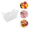 Freezer Basket Expandable Freezer Storage Basket Plastic Strong Load Bearing