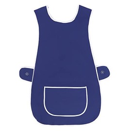 LINEN CLOSET Womens Tabards with Pockets for Men Ladies Cleaning Catering Chef Kitchen Aprons Unisex Hygea Tabard Apron Work Tabards