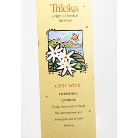 Triloka Clear Wind Incense, 10 CT