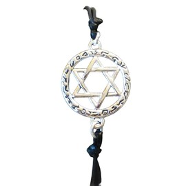 Star Of David Bracelet Ajustable String Bracelet Judaica Gift For Men and Women