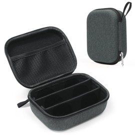 Bukere Travel Sunglasses Organizer Glasses Case, 3 Adjustable Slot for Multiple Eyeglasses, Hard Eyewear Box for Men Women