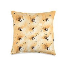 Salty White Cracker Funny Snack Lover Throw Pillow