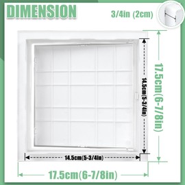 Memrita Plumbing Access Panels for Drywall,Reinforced Plastic Wall Access Doors for Plumbing,Heating,Duct Systems,White (150 x 150mm/6 x 6inch)