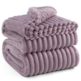 Bedsure Bedsure Light Purple Full Blanket for Bed - GentleSoft Cozy Soft Blankets for Women, Cute Large Throws for Girls, 84x90 Inches