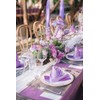 HASJOIN 10 Pack Purple Tablecloth 60x102 inch Polyester Fabric Tablecloths
