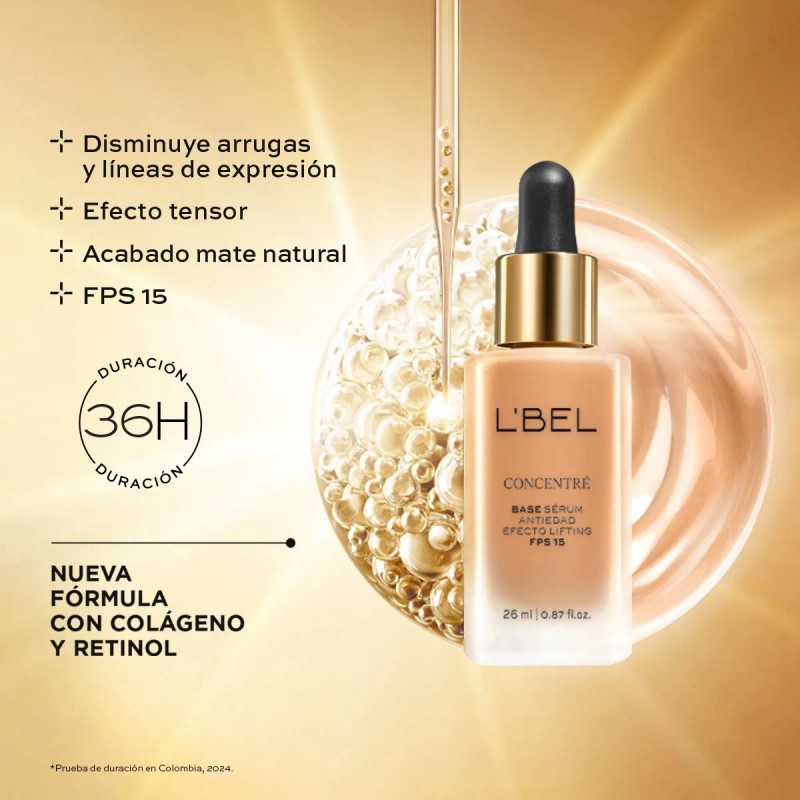 L'bel Base Maquillaje Sérum Antiedad Spf 15