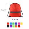 KUUQA 22 Pcs Drawstring Backpack Bag with Reflective Strip,String Backpack