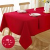 SASTYBALE Christmas Tablecloth Rectangle Waterproof Wrinkle Fee Textured Fabric Table