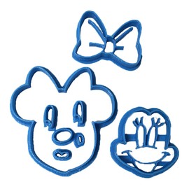 Cuticuter Minnie Cara Fondant Cookie Cutter, Plastic, Blue, 8 x 7 x 1.5 cm