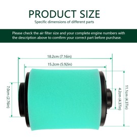 LOCOPOW 707800371 Air Filter for 2012-2023 Can Am Outlander 1000R 1000 800R 650 570 450 Max Renegade 1000R 1000 800R 850 570 500 4x4 With 420256188 Oil Filter