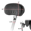 21ST Chrome Driver Rider Backrest Mount Kit For Indian Challenger