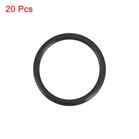 sourcing map Nitrile Rubber O-Rings 22mm OD 18mm ID 2mm Width, Metric Sealing Gasket for Automotive Machine Plumbing, Pack of 20