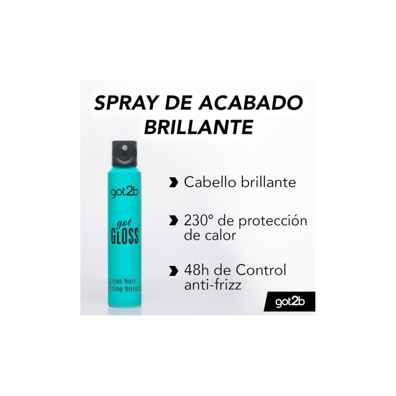 Got2b Prebase de Brillo para el Cabello Got Gloss, Protector