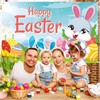 Happy Easter Banner Easter Decoration Backdrop 71 x 45 Inch