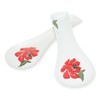 Lashuma Spoon rests, colourful poppy, set of 2 cutlery shelves,