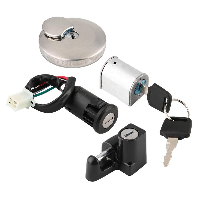Helmet Lock, Ignition Lock, Lock + Key Set, Motorcycle Ignition