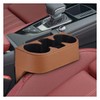 ZIMISI Car Cup Holder, PU Leather Auto Front Console Gap