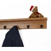 PEG AND RAIL Solid Cherry Shelf Coat Rack with Aged