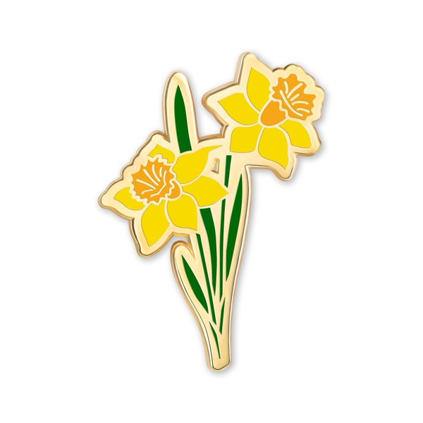 Birth Month Flower Enamel Pin - Elegant Brooch for Women's