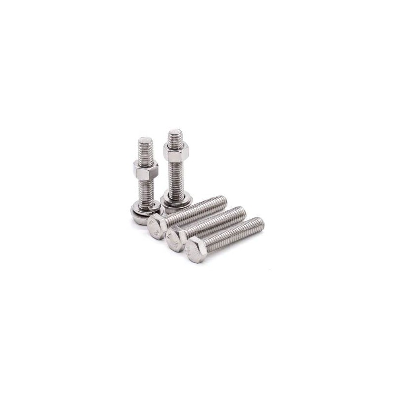 8 Sets Glvaner 5/16-18 x 4" Stainless Steel Hex Head