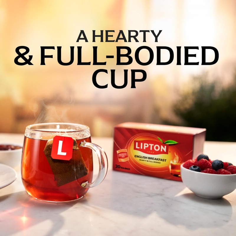 Lipton English Breakfast Tea Bags, Flavored Teabags, 120 Total Bags