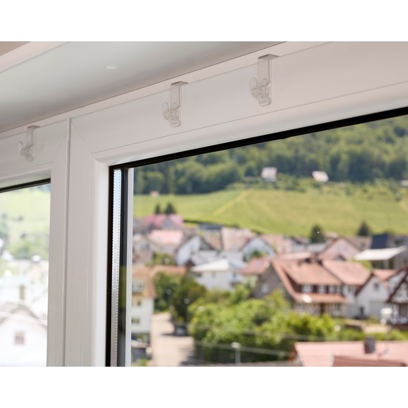 SOMA Window Hooks Transparent 20 mm Set of 20 for