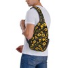 COFEIYISI Sunflower Sling Bag Crossbody Backpack for Men Women Seamless