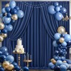 10ft x 8ft Navy Blue Backdrop Curtains for Parties 2