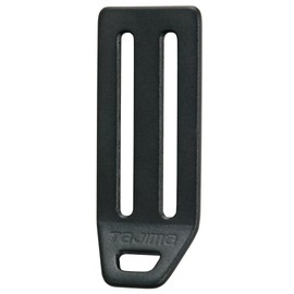 Tajima TA-LAD2BK Safety Belt, L-Shaped D-Ring Clasp (Aluminum 2 Holes, Black), For Belt Width 2.0 inches (50 mm), Lightweight Aluminum, With Safety Rope Mounting Holes