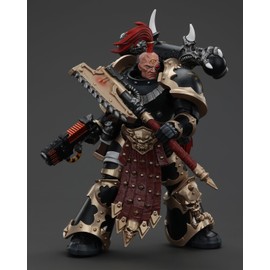 GWTCTOY JoyToy Warhammer 40K 1:18 Action Figure, Chaos Space Marines Black Legion Chosen with Plasma Pistol and Power Axe