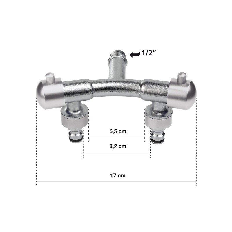 S&M 's & m 551451 – Tap Design Male 1/2, Double Output