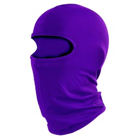 Balaclava Ski Mask Head Mask Full Face Mask Windproof Face Cover Sun UV Protection Scarf Men Women Outdoor Sport Cycling Cap (Purple)
